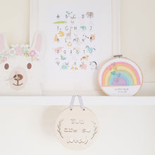 Load image into Gallery viewer, You Are So Loved Wooden Wall Hanging For Nursery Bedroom Playroom Decor