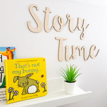 Load image into Gallery viewer, Story Time Wooden Wall Sign