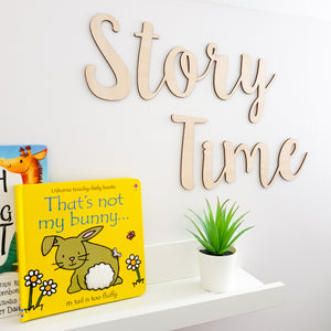 Story Time Wooden Wall Sign
