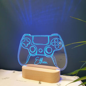 Personalised Games Controller Night Light