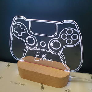 Personalised Games Controller Night Light