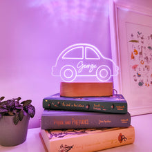 Load image into Gallery viewer, Photograph of personalised car bedside light by The Crafty Stag