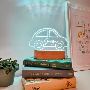 Photograph of car personalised night light by The Crafty Stag