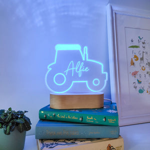 Photograph of personalised night light by The Crafty Stag