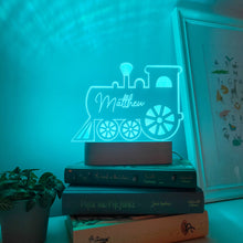 Load image into Gallery viewer, Photograph of personalised train light by The Crafty Stag