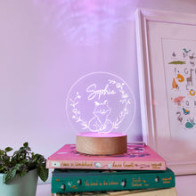 Load image into Gallery viewer, Photograph of fox design night light by The Crafty Stag