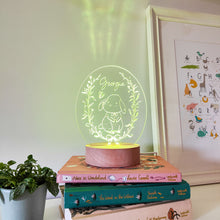 Load image into Gallery viewer, Photograph of children&#39;s rabbit night light by The Crafty Stag