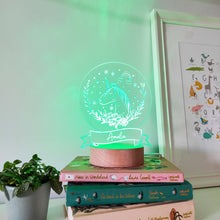 Load image into Gallery viewer, Photograph of night light unicorn design by The Crafty Stag