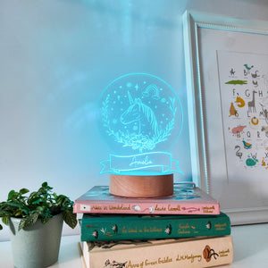 Photograph of personalised night light by The Crafty Stag