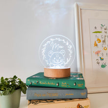 Load image into Gallery viewer, Photograph of personalised lion cub night light by The Crafty Stag