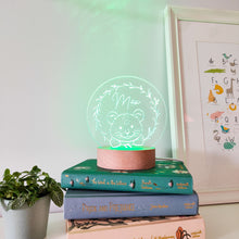 Load image into Gallery viewer, Photograph of personalised night light lion cub by The Crafty Stag