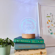 Load image into Gallery viewer, Photograph of personalised lion cub kids night light by The Crafty Stag