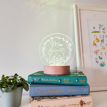 Load image into Gallery viewer, Photograph of personalised children&#39;s lion cub night light by The Crafty Stag