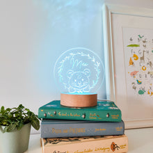 Load image into Gallery viewer, Photograph of personalised lion cub night light design by The Crafty Stag