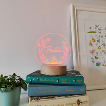 Load image into Gallery viewer, Photograph of personalised night light explorer design by The Crafty Stag