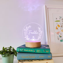 Load image into Gallery viewer, Photograph of personalised kids explorer night light by The Crafty Stag