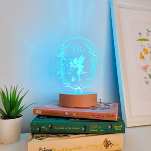 Photograph of fairy night light personalised by The Crafty Stag