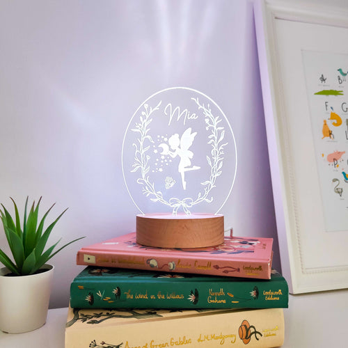 Photograph of personalised fairy night light by The Crafty Stag