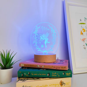 Photograph of personalised magical fairy night light by The Crafty Stag
