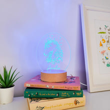 Load image into Gallery viewer, Photograph of personalised horse bedroom light by The Crafty Stag