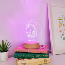 Load image into Gallery viewer, Photograph of personalised horse night light by The Crafty Stag