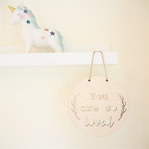 You Are So Loved Wooden Wall Hanging For Nursery Bedroom Playroom Decor 
