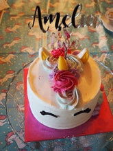 Load image into Gallery viewer, Gold Personalised Birthday Cake Topper