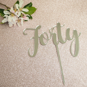 Photograph of personalised cake topper by The Crafty Stag